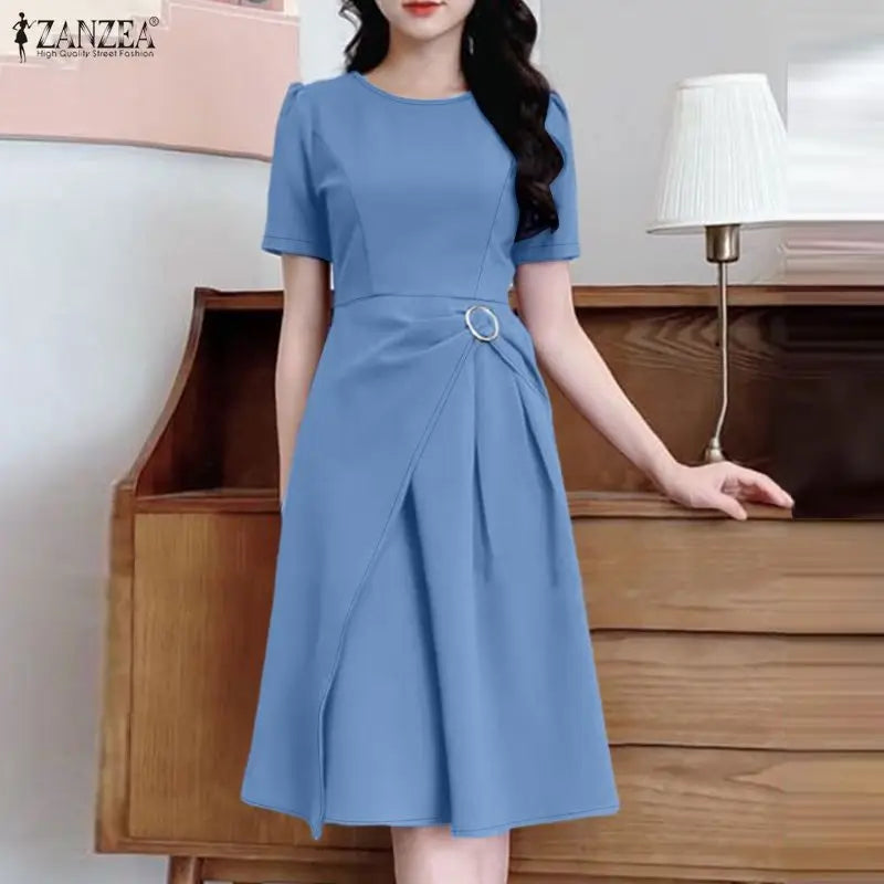 Layered Asymmetric A-Line Dress