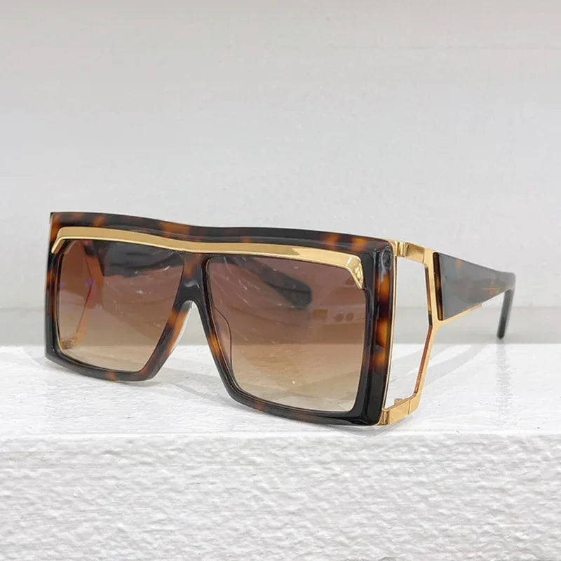 Gradient Square Sunglasses With UV400 Protection for Women