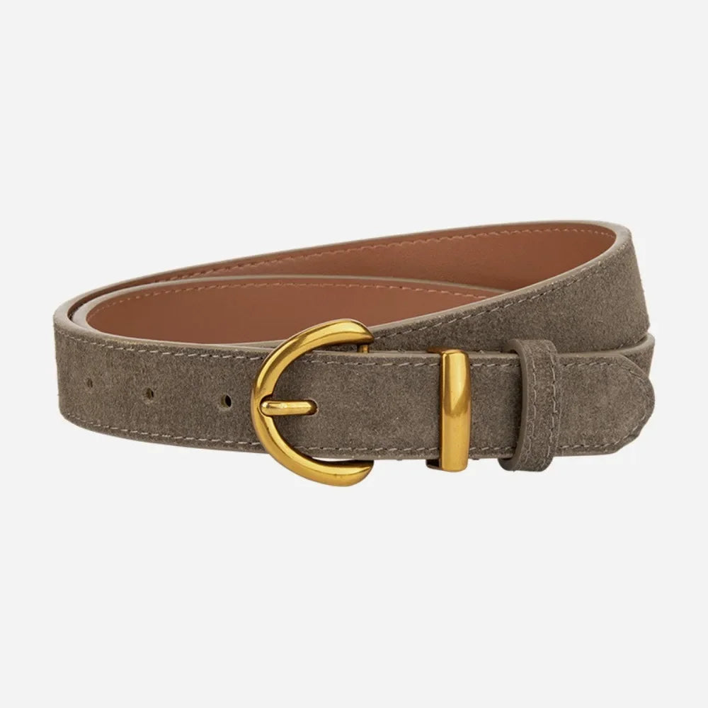 Retro Style Suede Belt