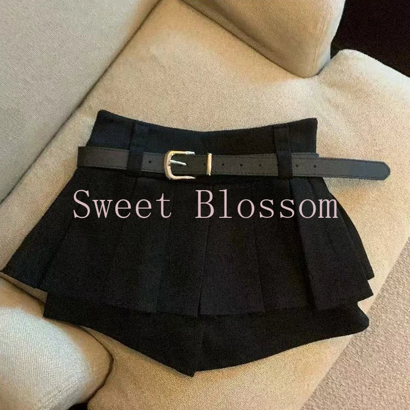 Y2K Preppy Style Solid Pleated Skirts Korean Fashion Casual Mini Skirts New Design Chic High Waist Streetwear Slim Clothing 2025