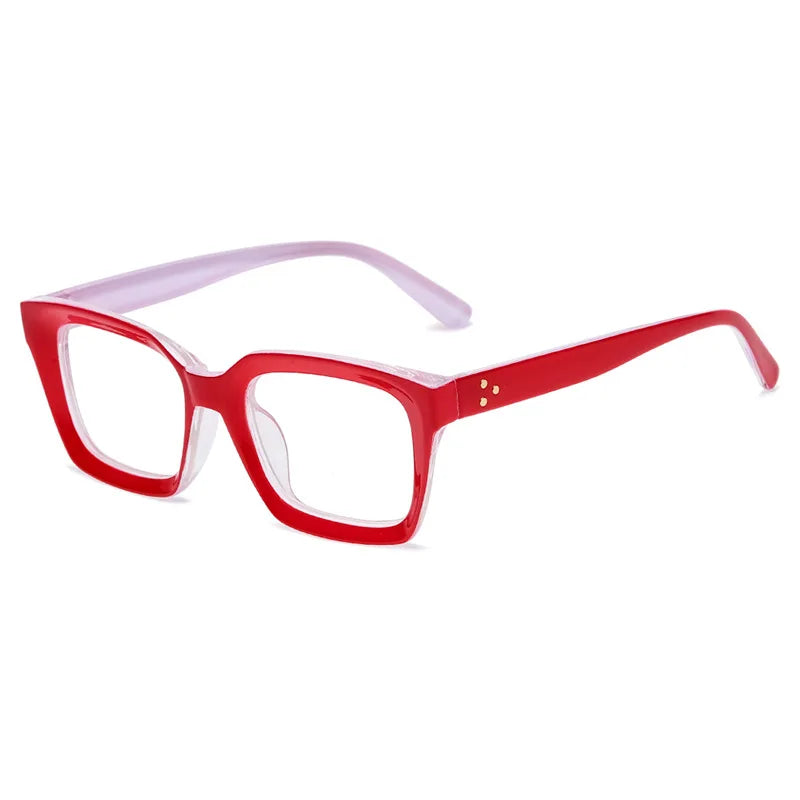 Oversized Square Reading Glasses With Plastic Frames for Women