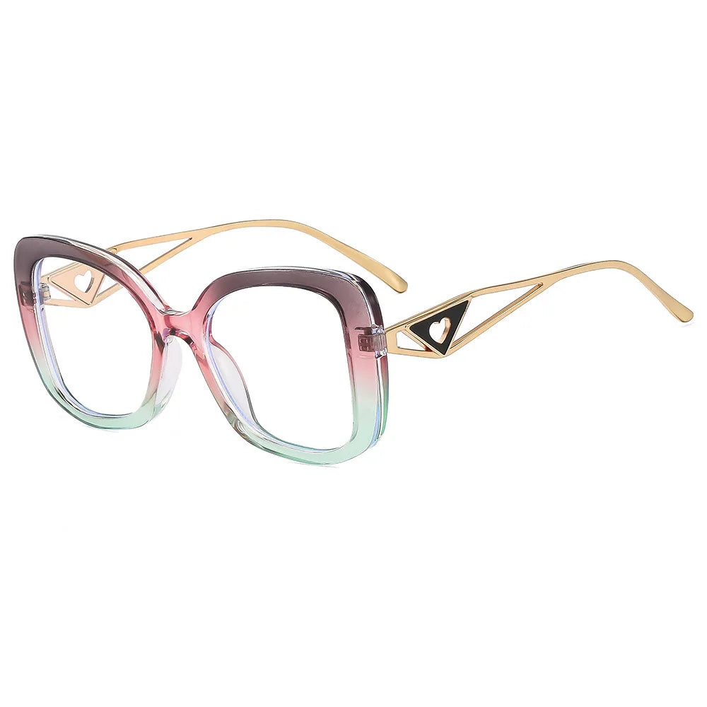 Oversized Square Blue Light Blocking Reading Glasses for Women