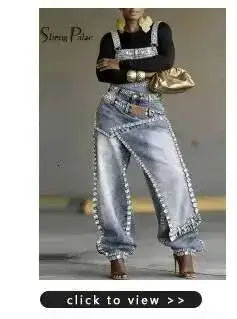 Euro American Style Loose High Waist Jeans for Women