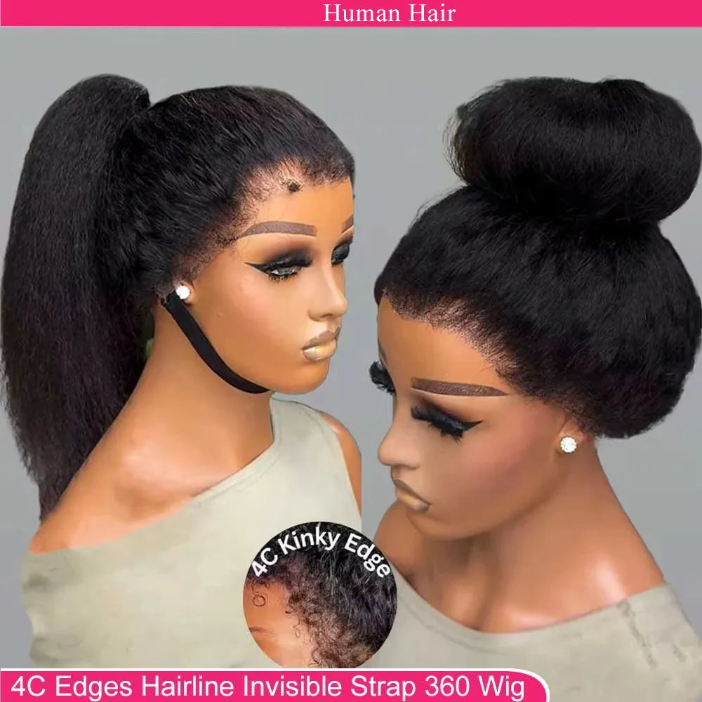 Glueless 360 Lace Frontal Brazilian Human Hair Wig for Women