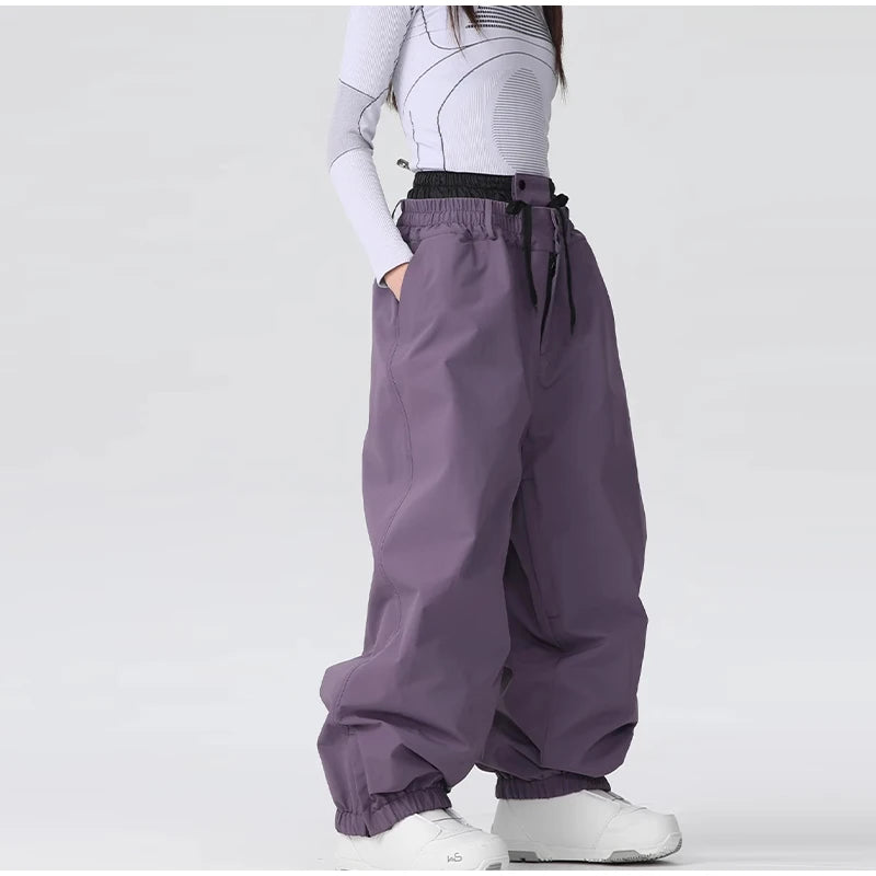 Waterproof Fleece-Lined Hooded Windbreaker Set for Women