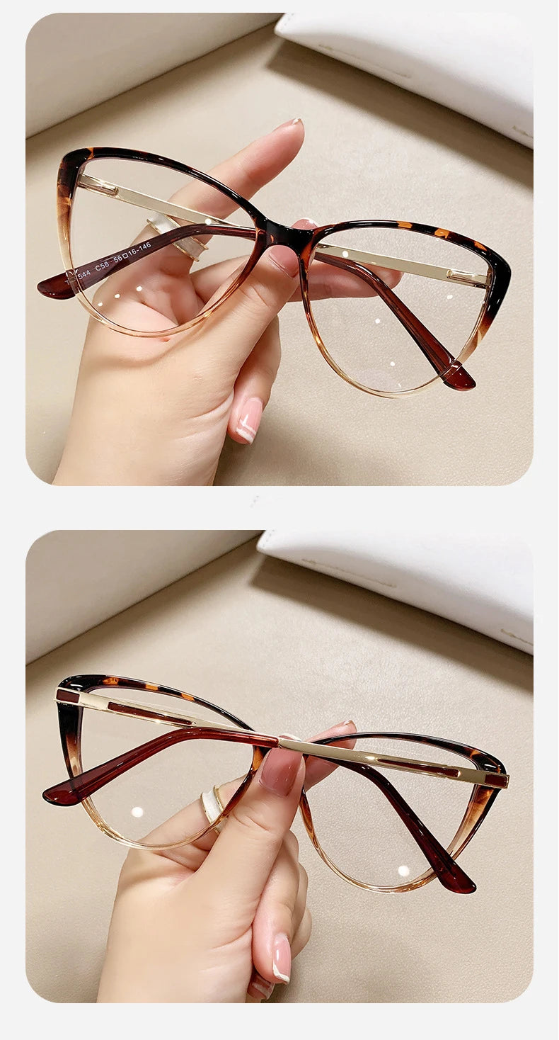 Gradient Frame Fashion Glasses