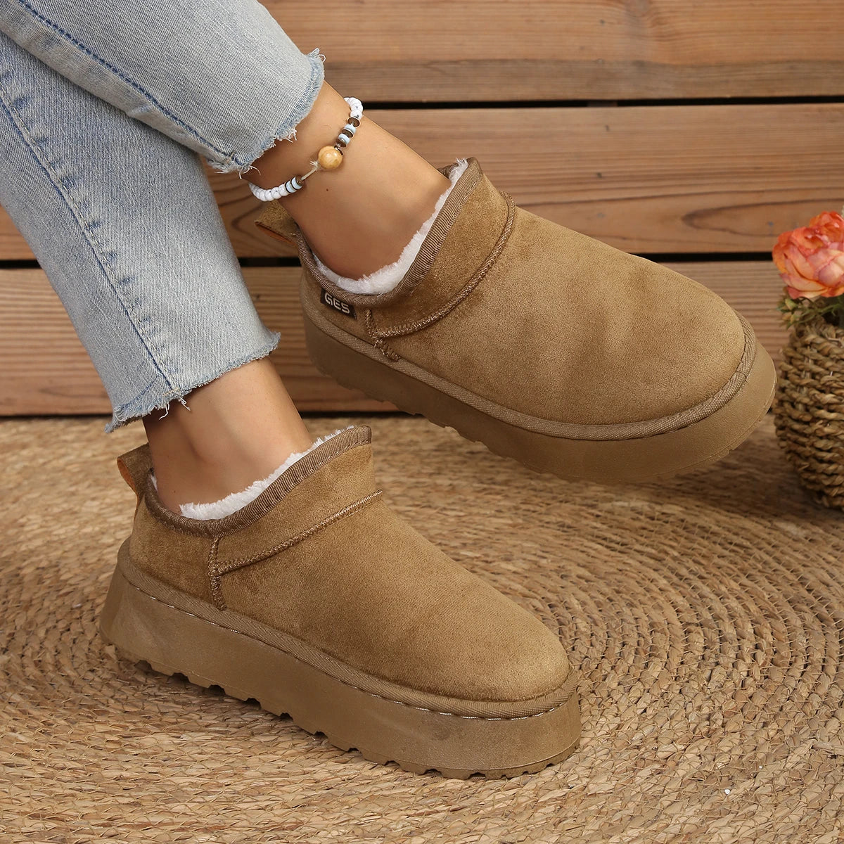 Butterfly Knot Snow Boots