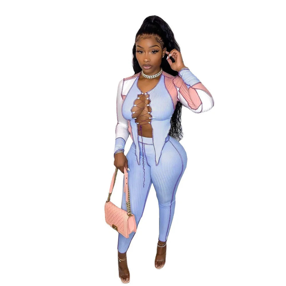 Wmstar Two Piece Set Women Sexy Dress Sets Summer Clothes Crop Top Tassel Skirts Matching Club Outfits Wholesale Dropshipping