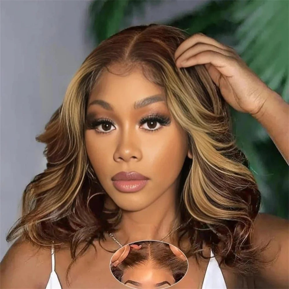 Soft Touch Highlight Body Wave Lace Front Wig for Women