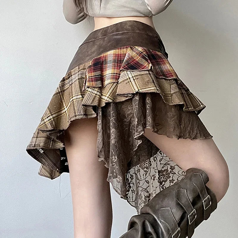 Harajuku Plaid Skirt