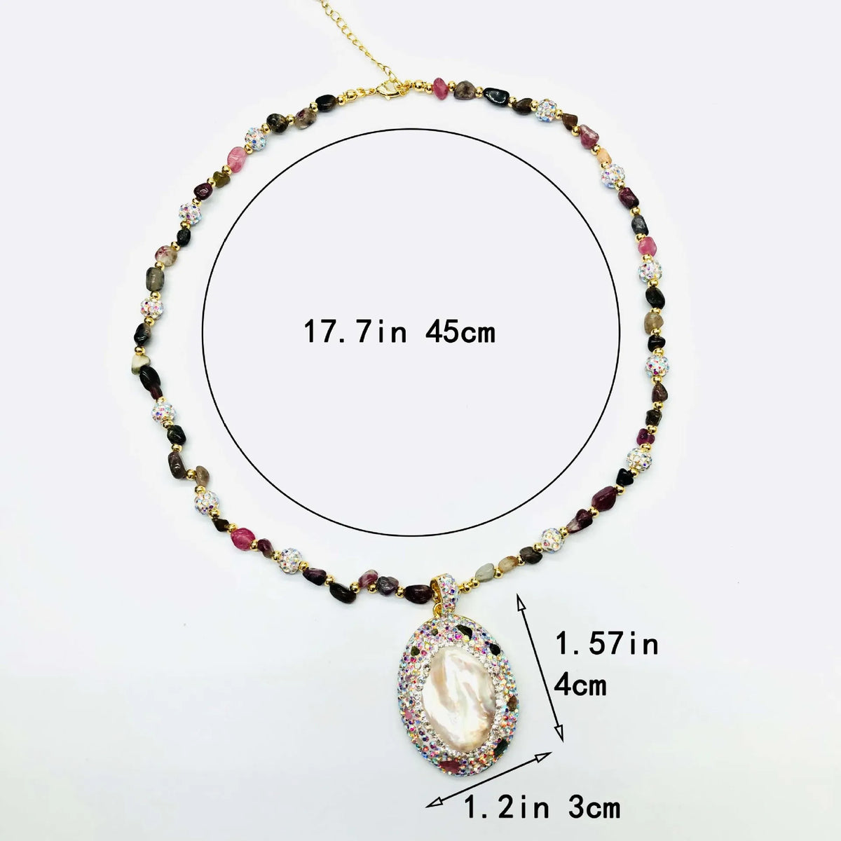 Freshwater Baroque Pearl Pendant Necklace for Women