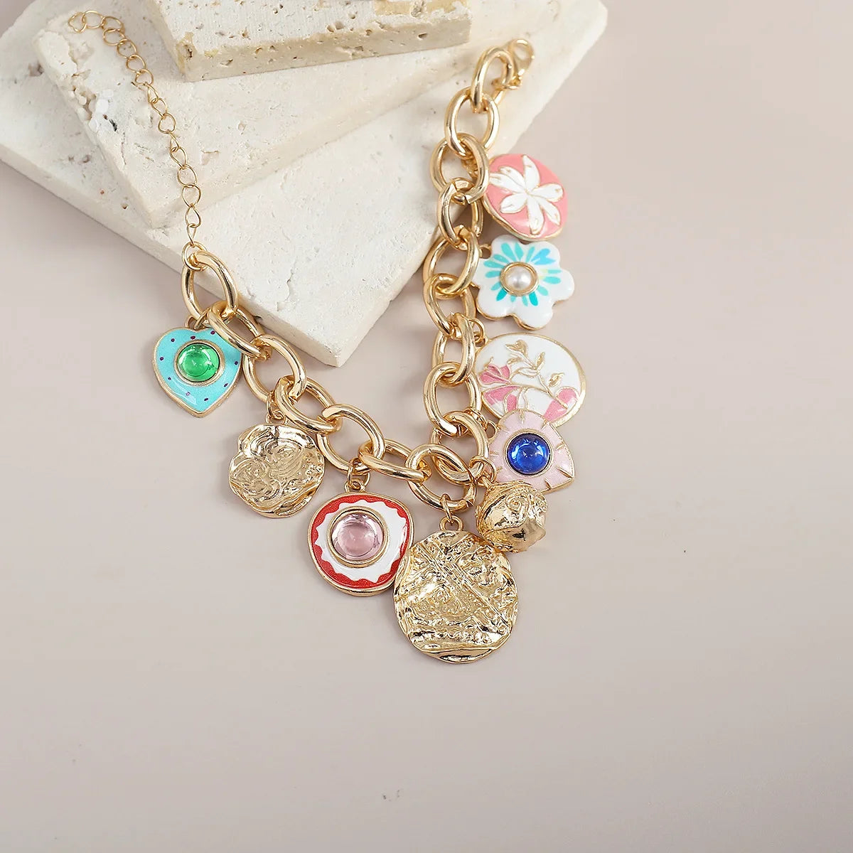 Medieval Enamel Jewelry Set