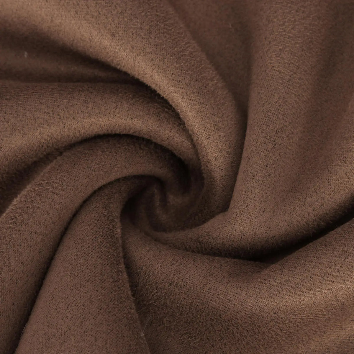 Warm Fleece Lined Suede Coat With Notch Lapel for Women