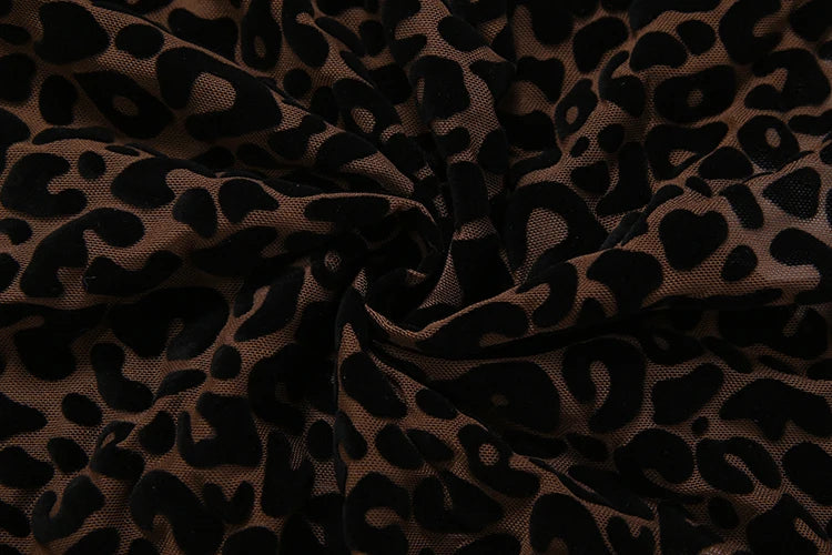 Leopard Print Backless Sleeveless Halter Romper for Women