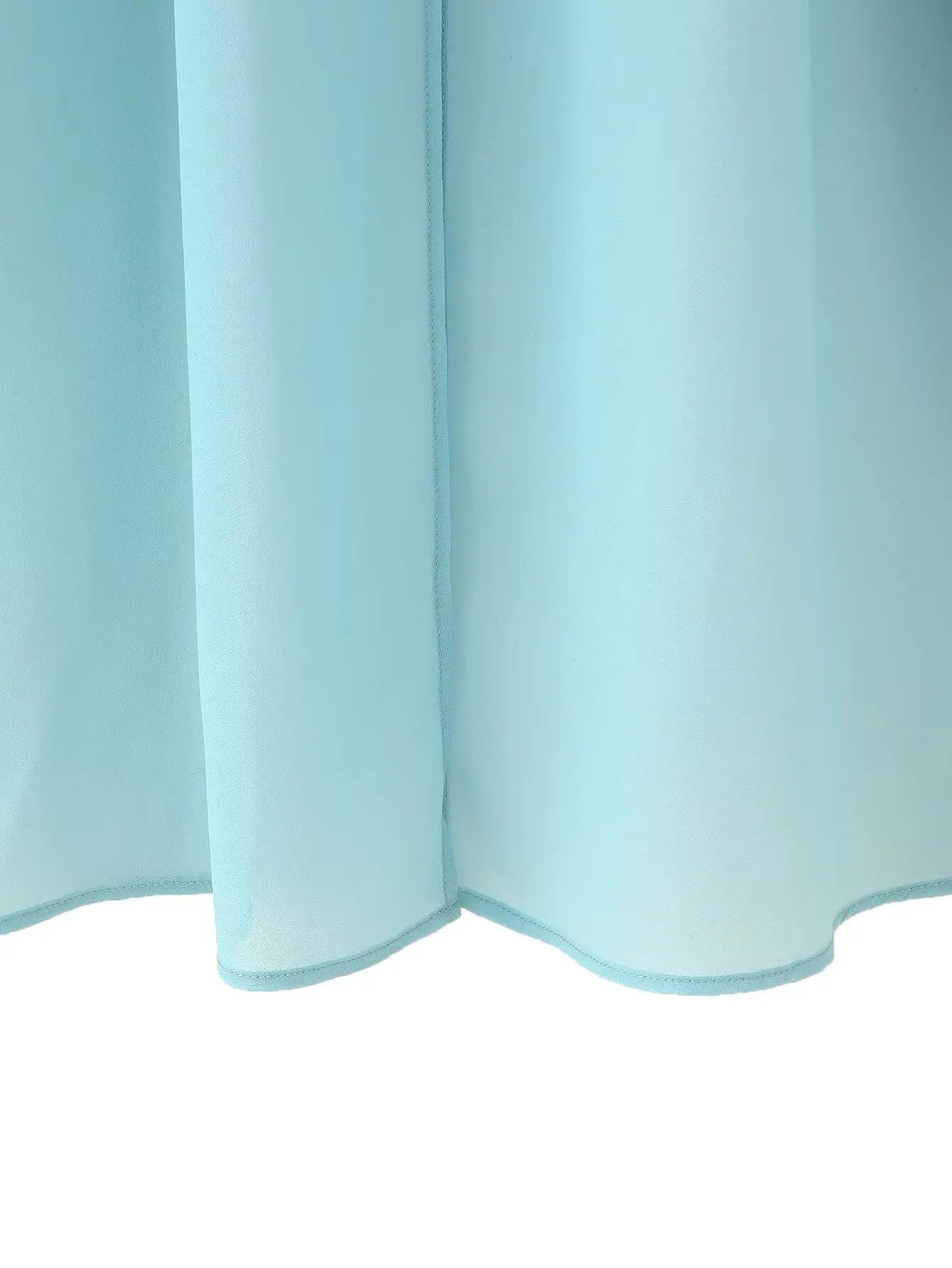 Vintage Chiffon Tiered Ruffle Sleeve Blouse with High Neck for Women