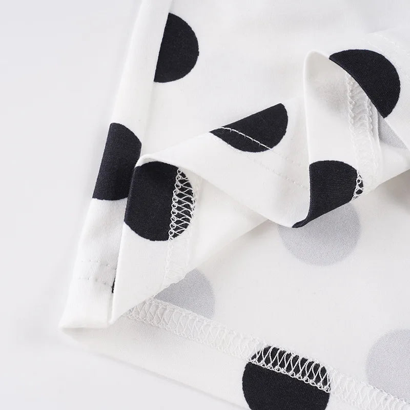 Mesh Letter Print See Through Polka Dot Two Piece Set for Women