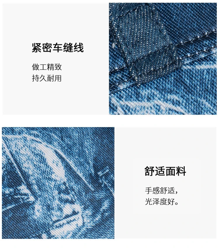 Diamond Embellished Denim Multiway Backpack for Women