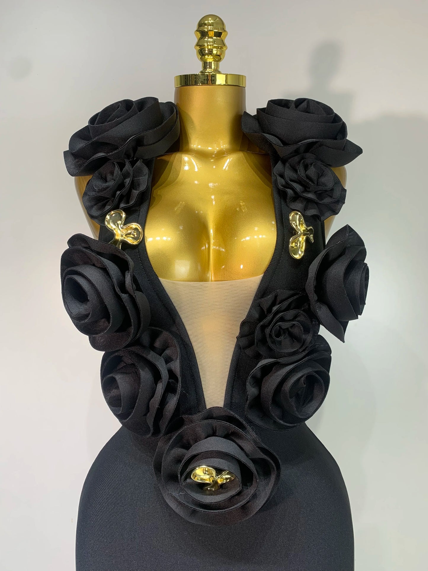 2025 New Fashion 3D Flower Sleeveless Bodycon Bandage Dress Women Celebrity Elegant Party Club Luxury Birthday Dress Vestidos ﻿