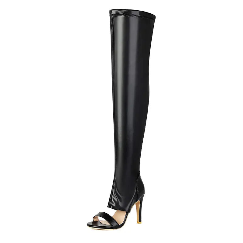 Breathable Peep Toe High Heel Over The Knee Boots for Women