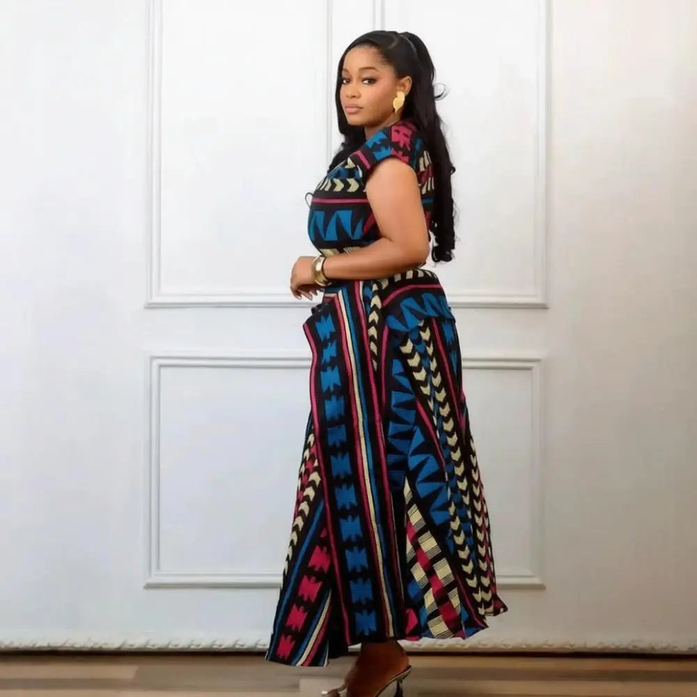 Elegant African Wedding Kaftan Maxi Dress for Women