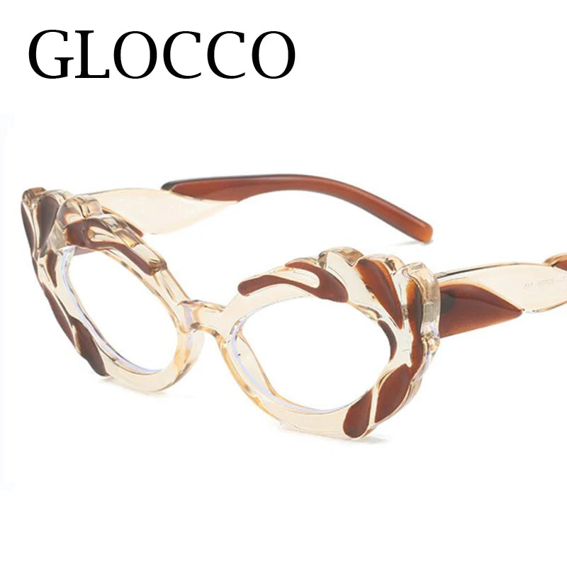 Anti Blue Light Green Cat Eye Reading Glasses For Women