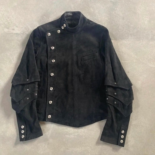 Gothic Punk Pleated Detail Jacket