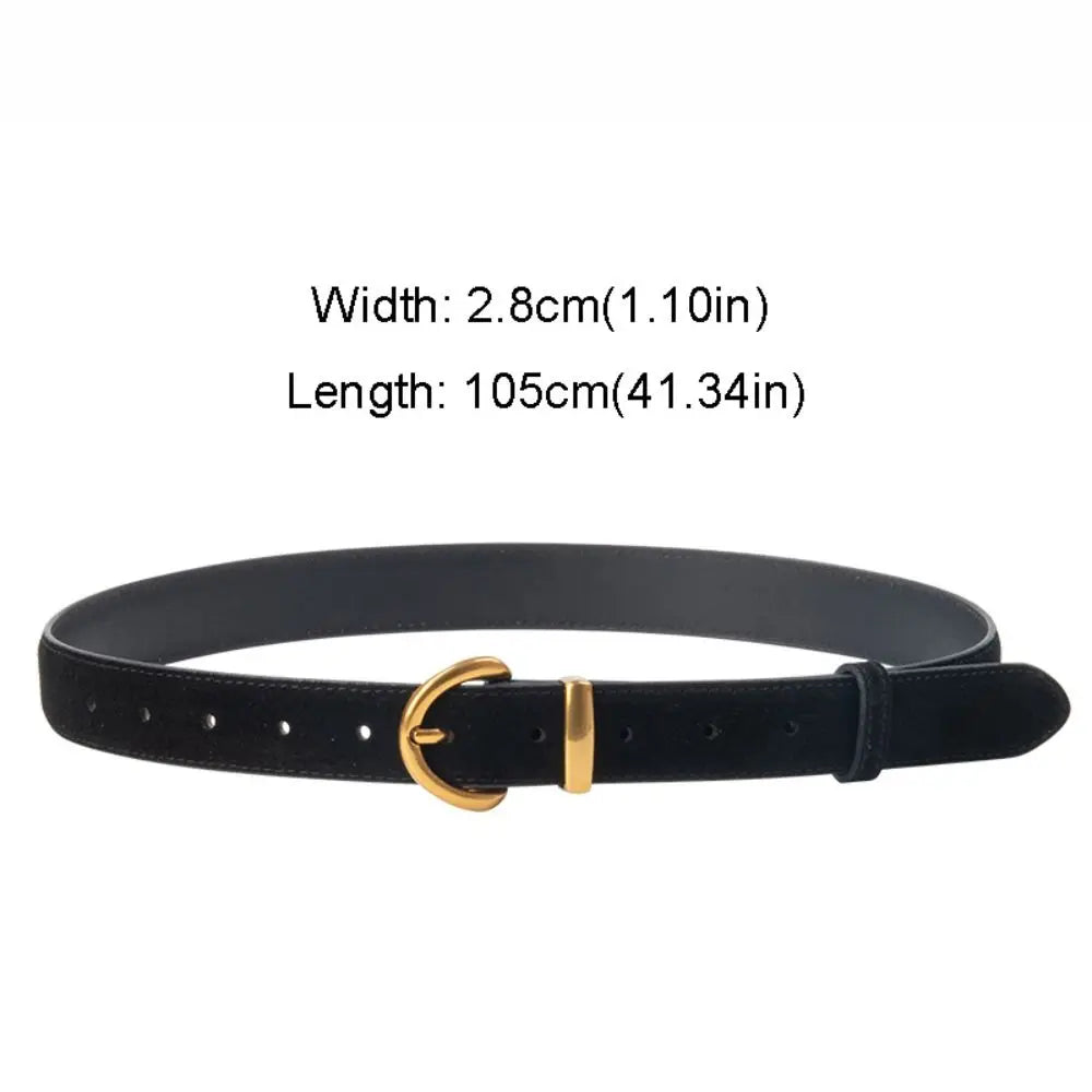 Retro Style Suede Belt