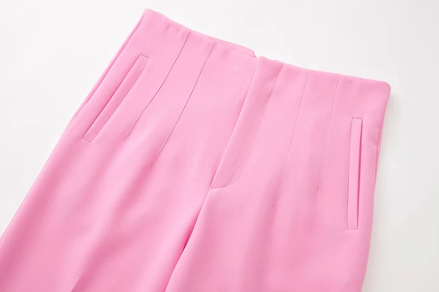 Solid Color Office Slim Fit Pencil Pants for Women
