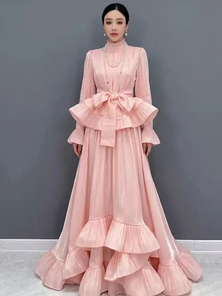 Bell Sleeve Two Piece Maxi Skirt Set