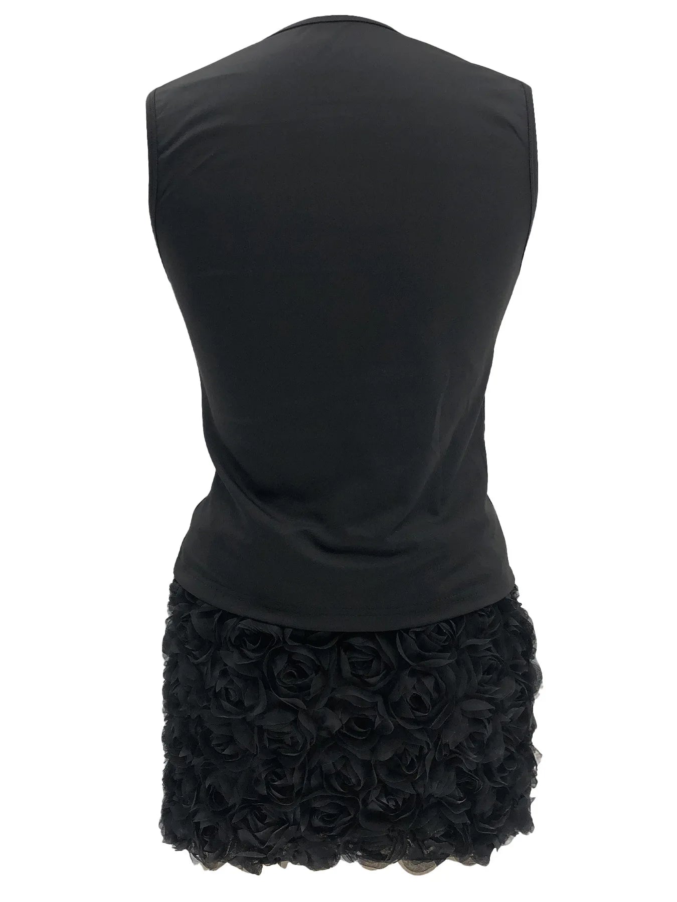 Elegant and Flattering Sleeveless O Neck Two Piece Set for Women