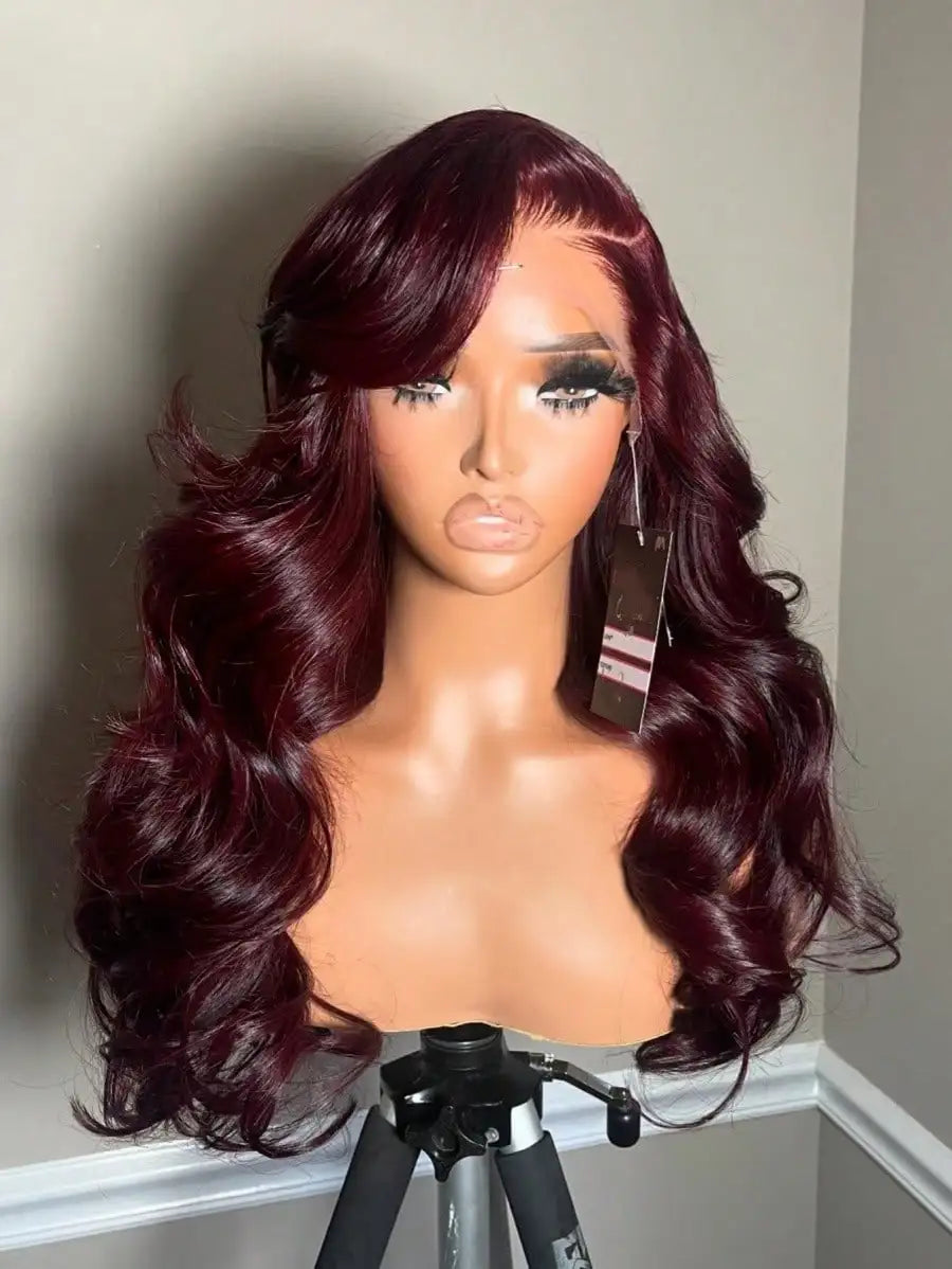 Transparent Lace Frontal Body Wave Human Hair Wig For Women