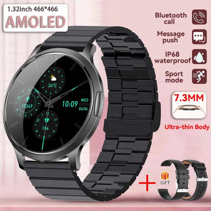 2025 New Smart Watch For Women 1.32"HD AMOLED Screen IP68 Waterproof Heart Rate Women Health Ladies Smartwatches For Android ios