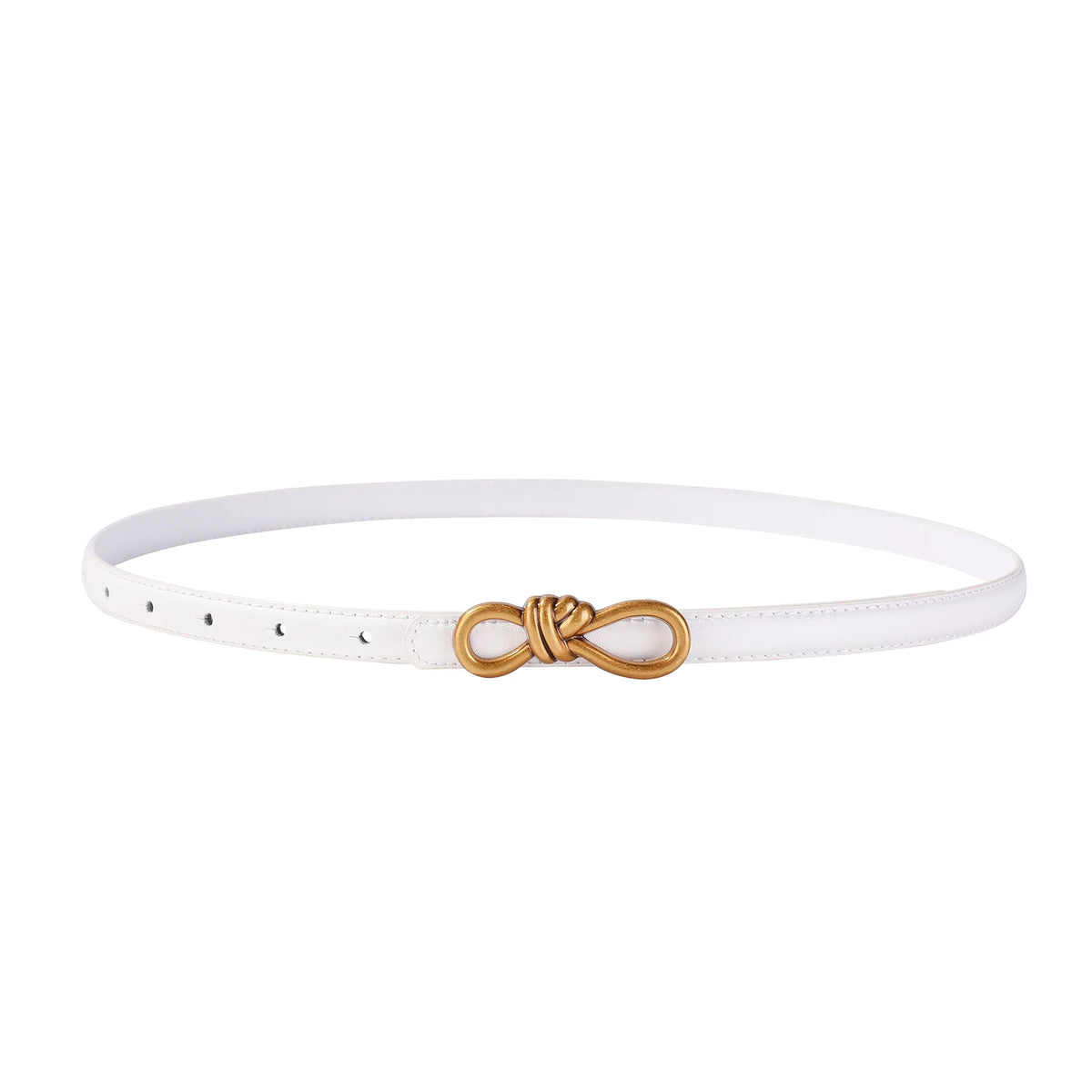 Vintage Genuine Leather Knot Buckle Belt