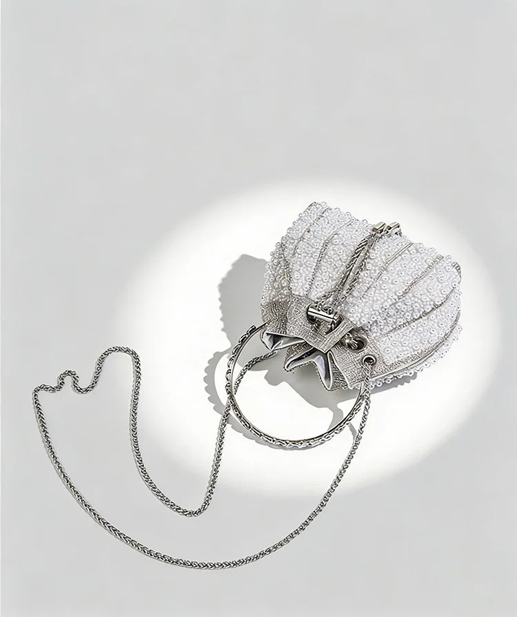 Pearl And Rhinestone Evening Clutch