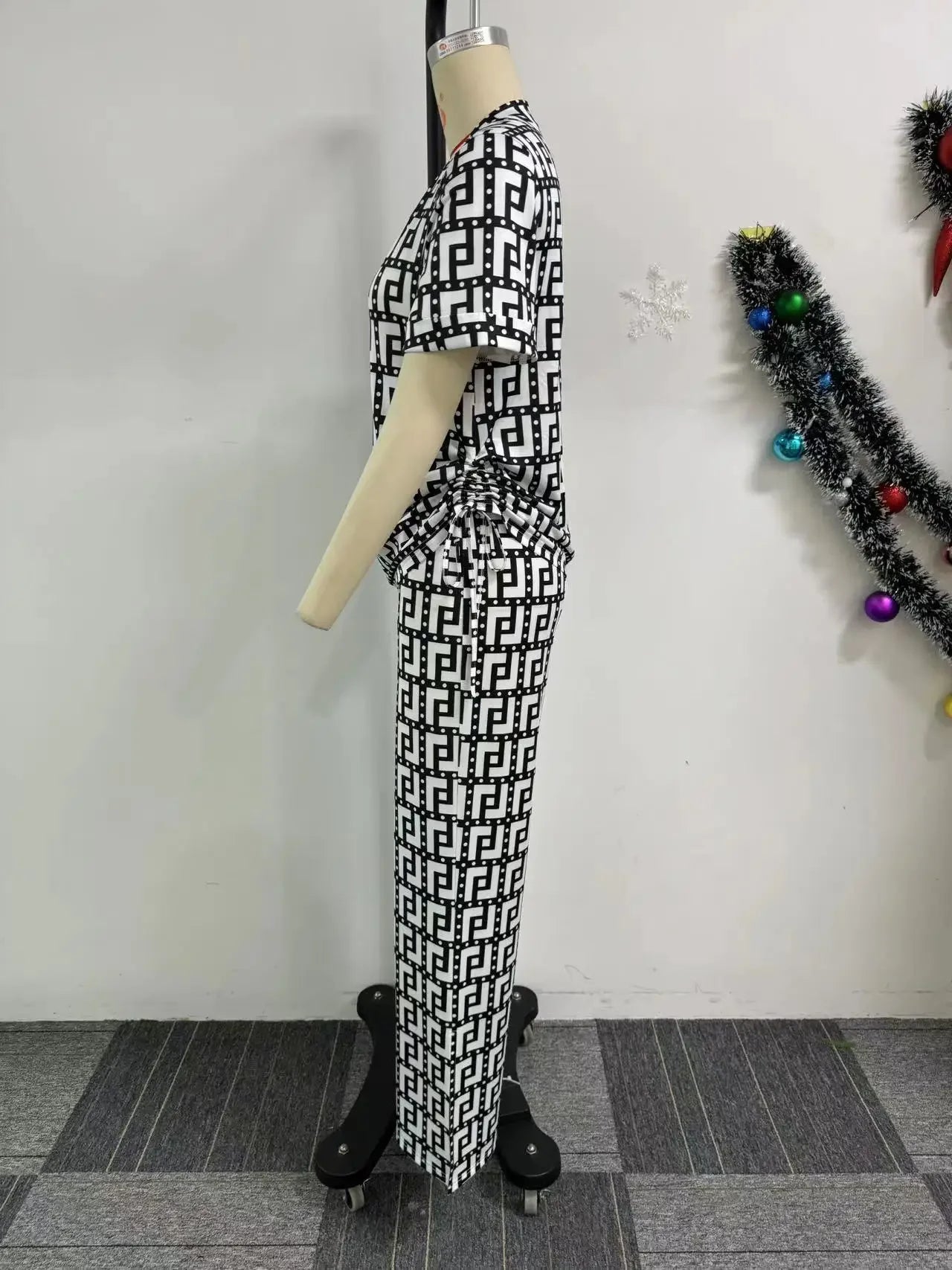 Printed Summer Two-Piece Pants Set