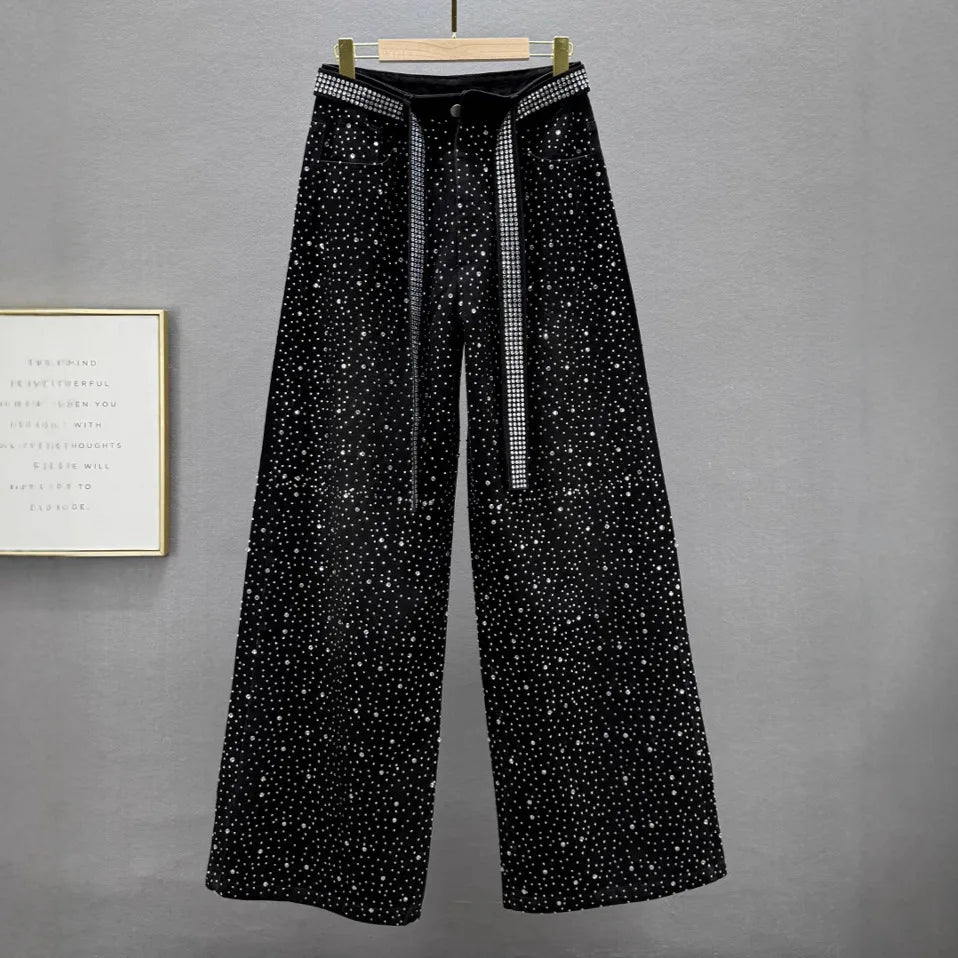 High Waist Straight Wide Leg Jeans