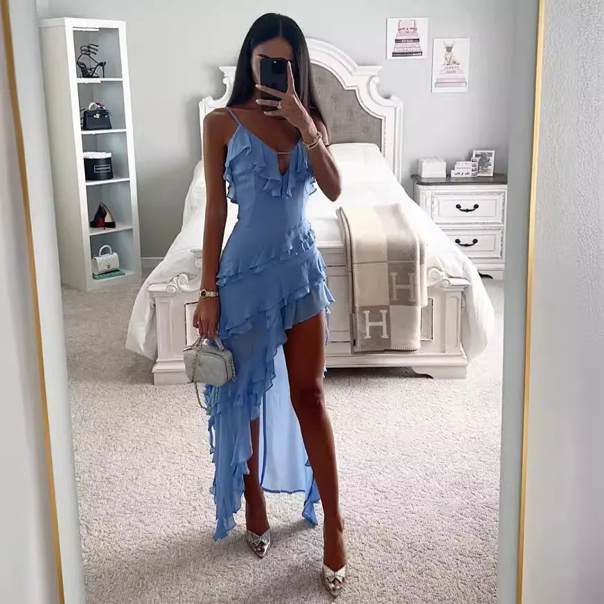 Tassel Detail With Slit Maxi Bodycon Dress for Women