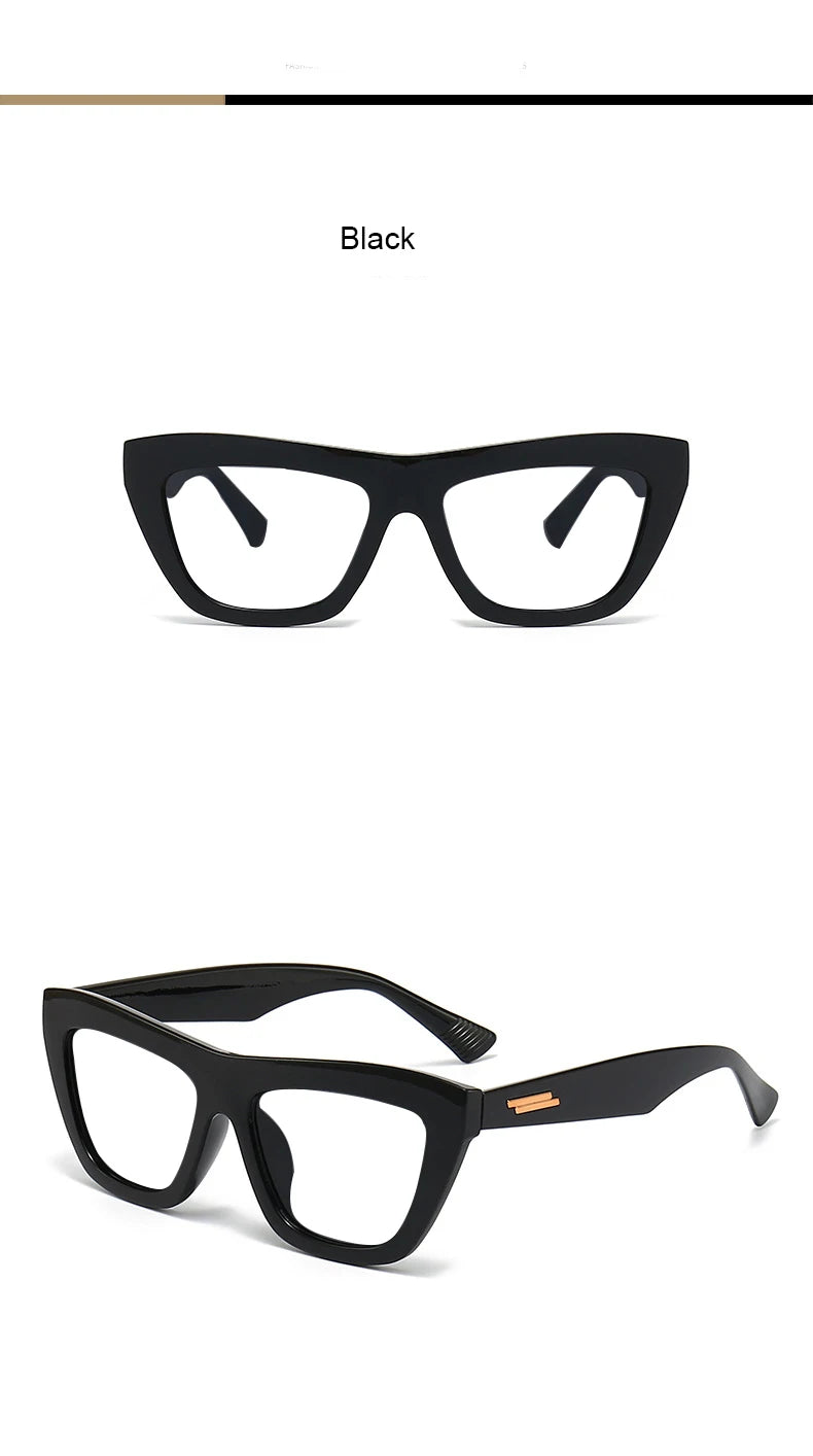 Clear Green Reading Glasses With Gold Stripe Frame for Women
