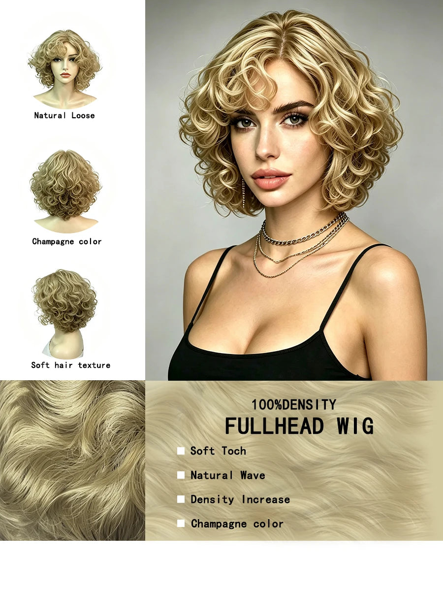 Short Water Wave Synthetic Wig