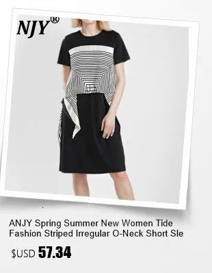 ANJY Summer New Women's Tide High Street Y2K Chic Trendy Sleeveless Halter Neck Backless Waist Cinching Zipper Denim Dress A8053