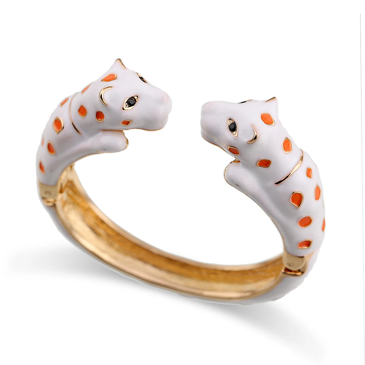 Fashion Colorful Double Leopard Cuff Bracelet for Women