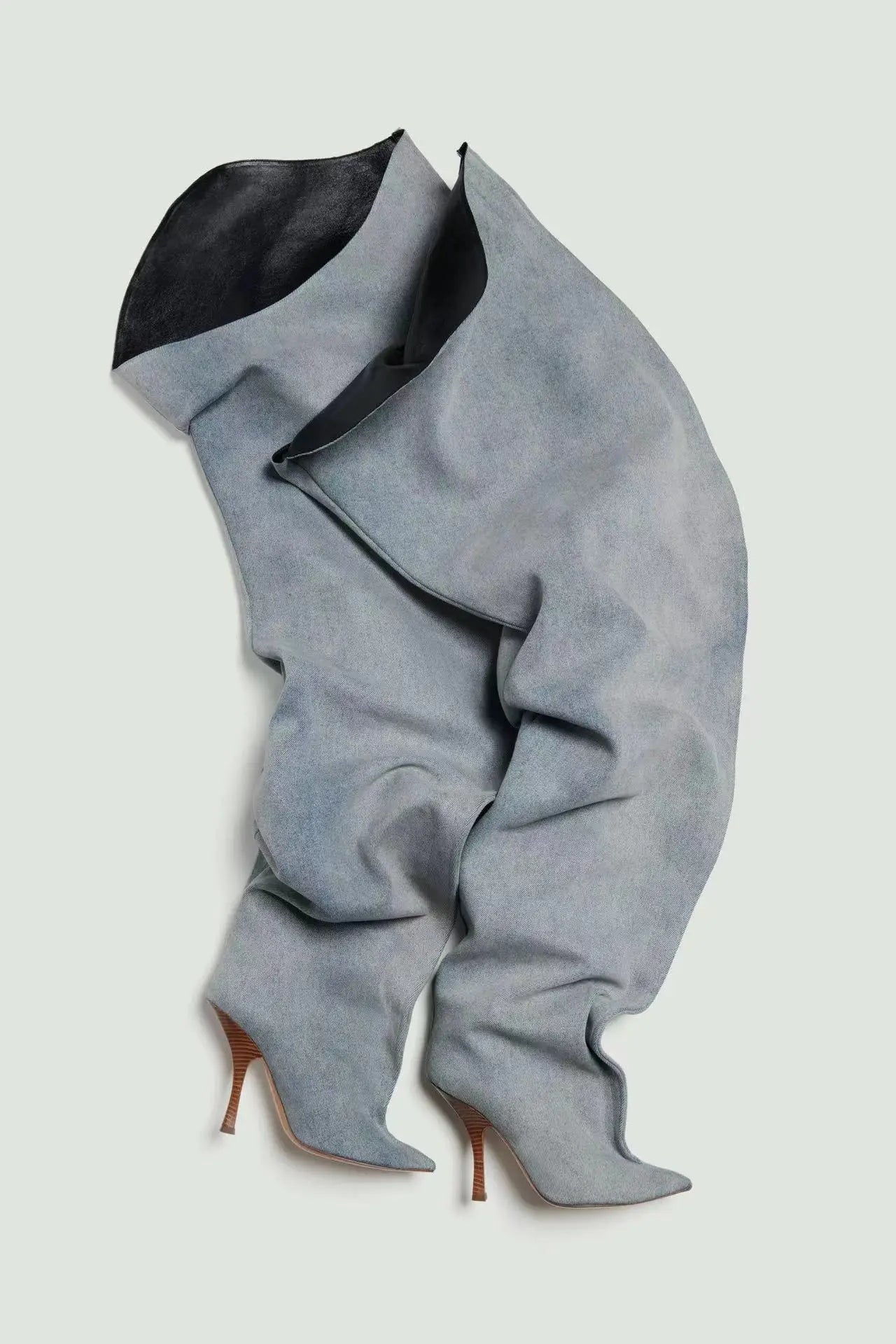 Pointed Over-the-Knee Boots With Thin Heels for Women