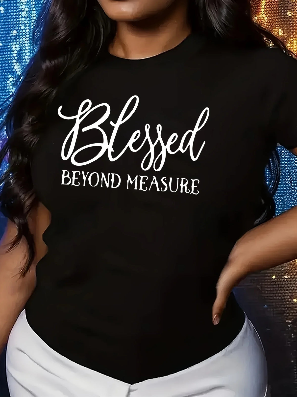 Blessed Faith Graphic Casual Orange T-Shirt for Women