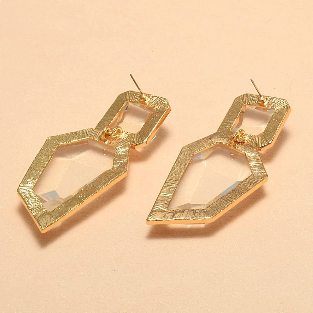 Transparent Earrings Hanging Irregular Dangle earrings High Quality Resin Drop Earrings Women's Accessories Wholesale