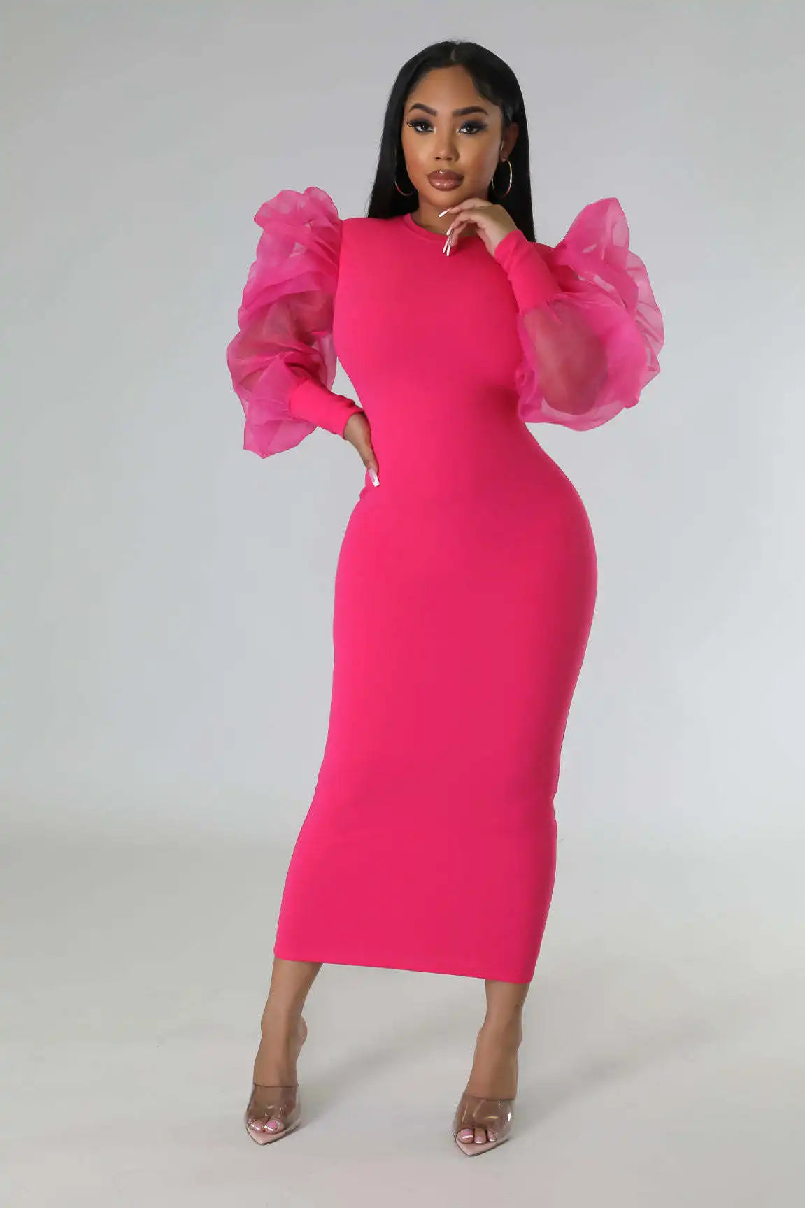 Women White Long Dress Lace Lantern Full Sleeve Round Neck A Line Dresses Elegant Ladies Splice Skirts Autumn Formal Vestidos