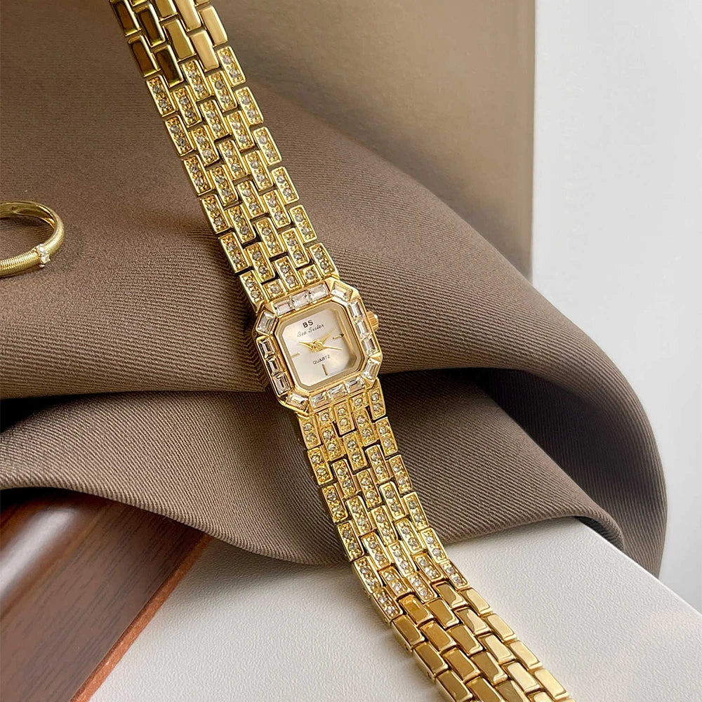 Square Quartz Wristwatch for Women