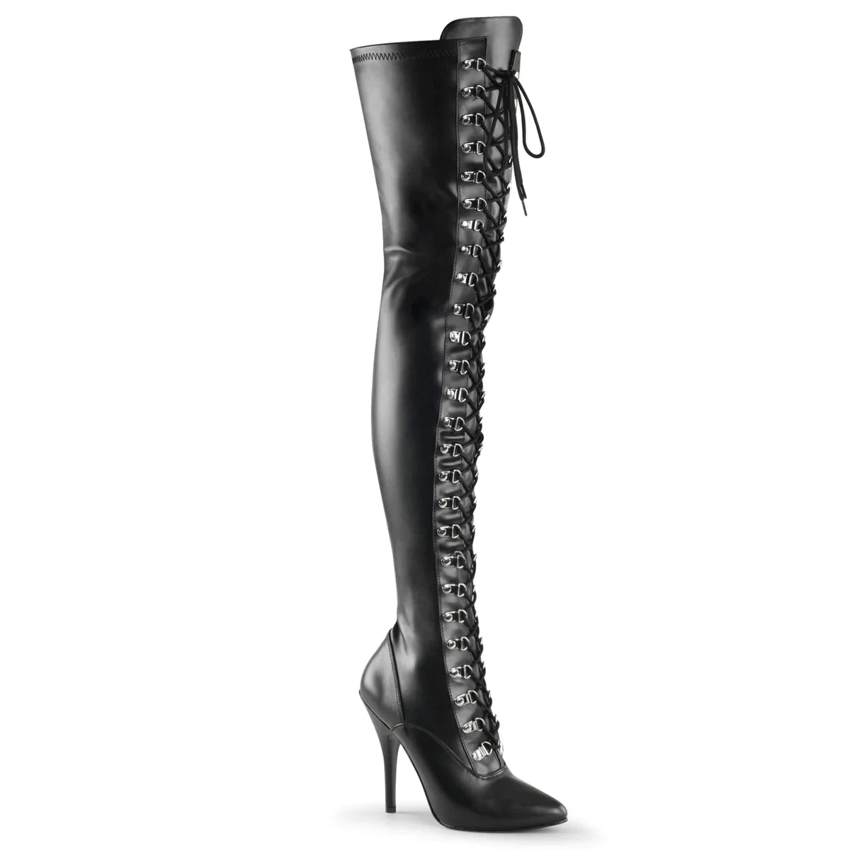 Plus Size Over-The-Knee Leather Stiletto Boots for Women