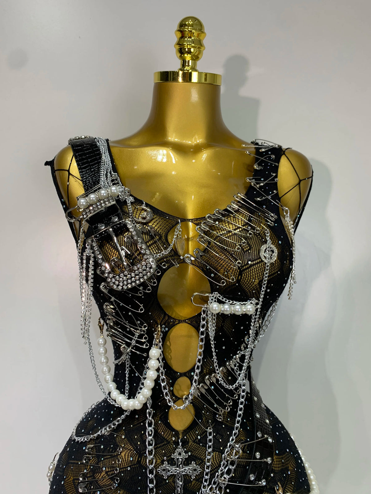 Chain Detail Mini Dress
