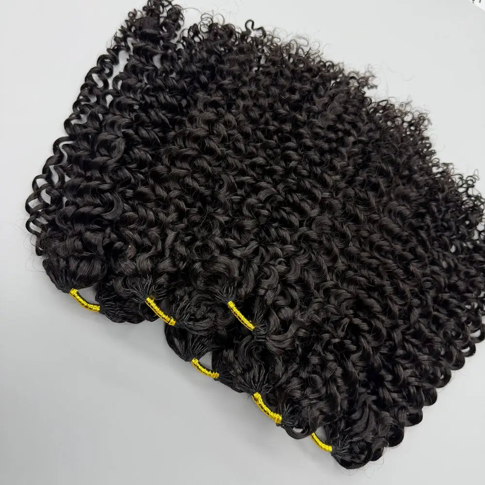 Pre Separated Deep Curly Crochet Hair Extensions For Women