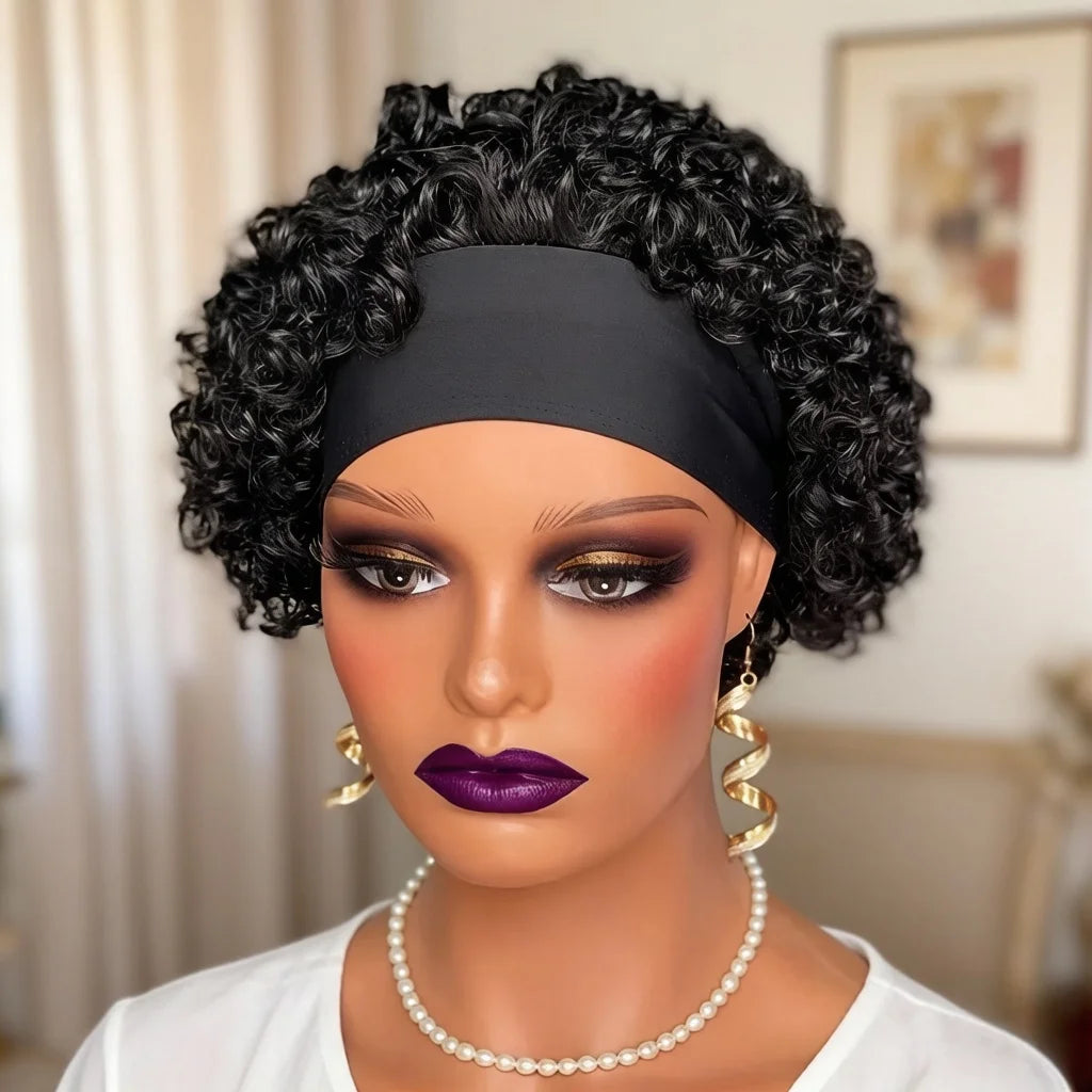 Natural Curls Lightweight Pixie Headband Wig For Women